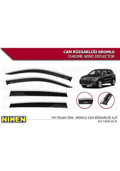 Vw Tiguan Kromlu Cam Rüzgarlığı Niken 2016+