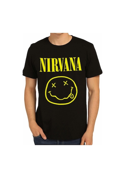 Bant Giyim - Nirvana Siyah Erkek T-shirt Tişört Siyah
