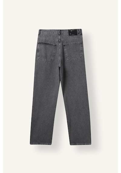 Defacto Baggy Fıt Normal Bel Geniş Paça Jean Pantolon I9313ax26aunm55 Gri-nm55
