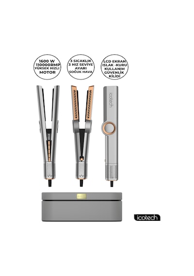 Icotech HS50 Pro Airflow Saç Düzleştirici ve Şekillendirici
