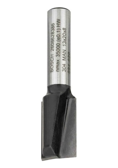 Bosch Standard Seri Ahşap İçin Çift Oluklu Sert Metal Düz Freze Ucu 8x13x51 MM - 2608628386