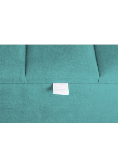 Vetra Mini Royal Turkuaz Kumaş Sandıklı Dekoratif Puf&bench-dilimli Model-gold Ayak-modern Puf