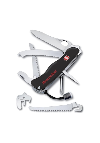 Victorinox 0.8623.MWN.3 Rescue Tool Siyah Hayat Kurtarma Kamp Çakısı Siyah