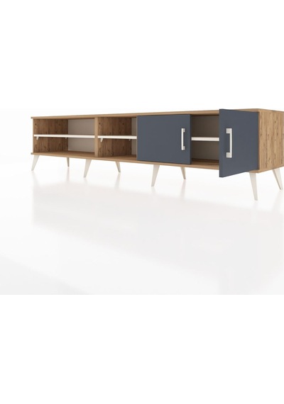 Hyperion Tv Ünitesi 3 Raflı 2 Kapaklı 220x44x51 Çam-antrasit/aytaşı Antrasıt/aytası - Atlas Çam Hyperion Tv Ünitesi 3 Raflı 2 Kapaklı 220x44x51 Çam-antrasit/aytaşı Antrasıt/aytası - Atlas Çam