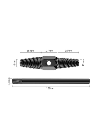 Ters Dişli Kılavuz Boru Sökme Aparatı 1/2" Ve 3/4" Hasarlı, Paslı Boru & Kırık Vida Çıkar