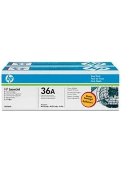 HP 36A Black Siyah Çiftli 2.000 Sayfa Toner CB436AD