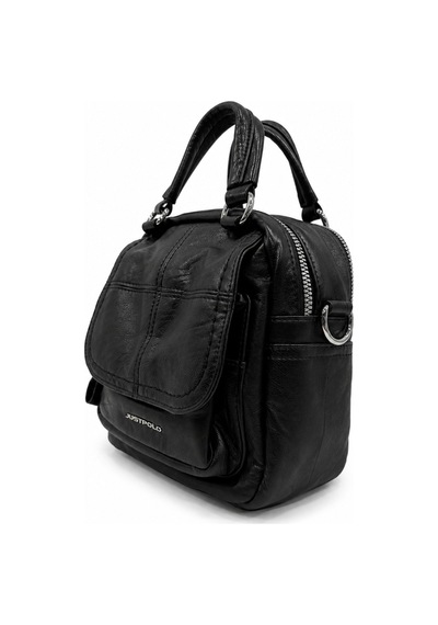 Just Polo Kadın İthal Çok Gözlü Premium Tasarım Lüks Omuz Ve Sırt Çantası İthal Black
