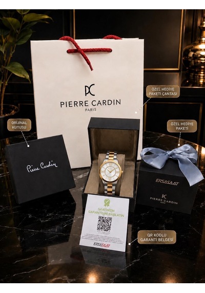 Pierre Cardin Kadın Kol Saati 3 Atm Çelik Kordon Kararma Renk Atma Yapmaz Vs.blkt.1132 Gri