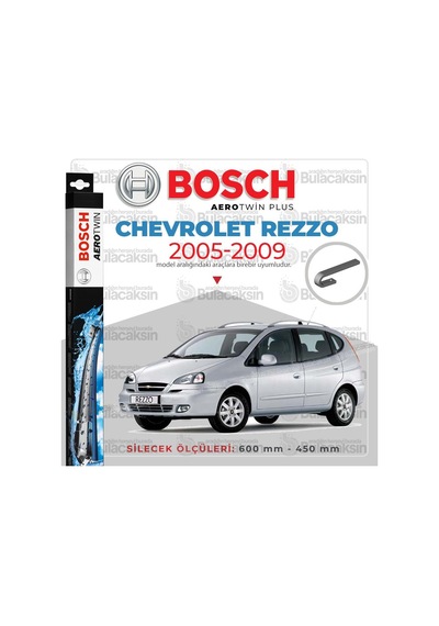 Chevrolet Rezzo Muz Silecek Takımı 2005-2009 Bosch Aerotwin