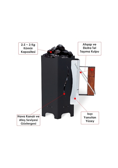 Grillmate Tutuşturma Bacası Grillmate Tutuşturma Bacası