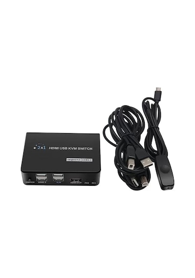 Sh Powermaster Pm-11789 4k Hdmi Usb Kvm Switch 2x1 Najmaddin