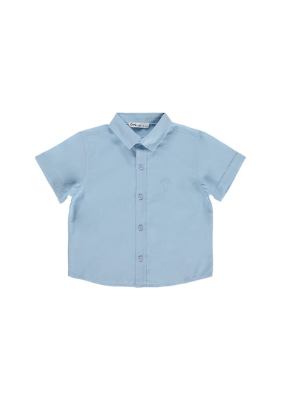 Civil Boys Basic Kısa Kol 2-5 Yaş Gömlek - Mavi