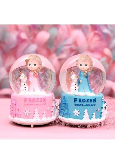 Frozen Temalı Orta Boy Işıklı Müzikli Kar Küresi (548605004)