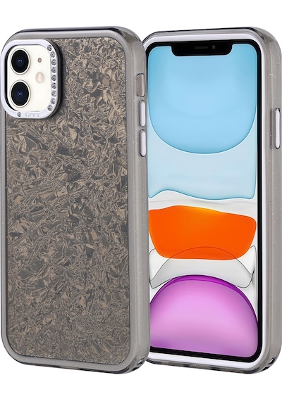 Apple Uyumlu iPhone 11 Kılıf Taşlı Tasarımlı Zore Kapi Kapak Siyah