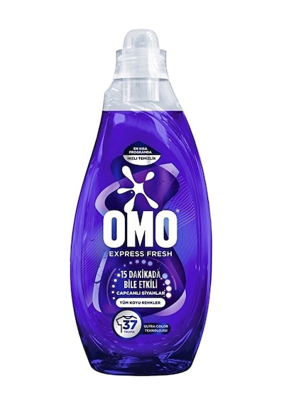 3 Adet Omo Express Fresh Capcanlı Renkler Siyahlar Sıvı Bakım Deterjanı 1480 Ml 37 Yıkama Diğer
