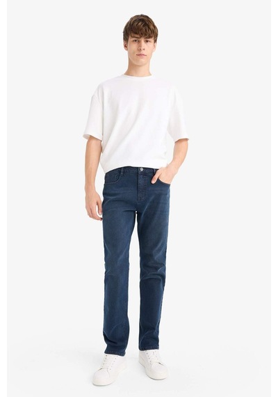Defacto Sergio Regular Fit Normal Bel Boru Paça Jean Pantolon W7086az25aunm83 İndigo