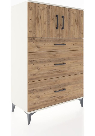Hyperion Dolap Tek Raflı 3 Çekmeceli 2 Kapaklı 88x44x134 Ayta... Aytaşı