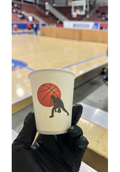 Basketbol Temalı Doğumgünü Etkinlik Parti Karton Bardak 7 Oz 50 Adet