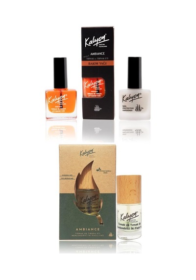 Kalyon Tırnak + Bakım Yağı + Bitkisel Tırnak ve Tırnak Eti Nemlendirici İki Fazlı Yağ 11 ML