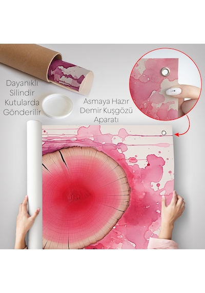 Keşilmiş Kanlı Ağaç Duvar Örtüsü-7653