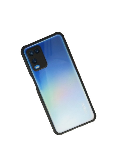 Oppo A54 4g Kılıf Miami Şeffaf Silikon - Siyah -