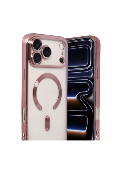 Apple iPhone Uyumlu  17 Pro Uyumlu Kross Magneticsafe Kapak - Rose