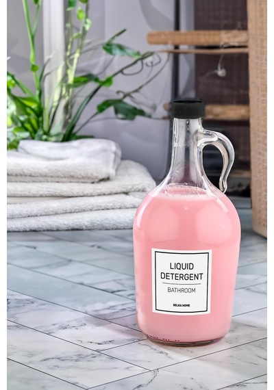 Selka Home Sıvı Deterjan Galon Şişe 1500 Ml Şeffaf