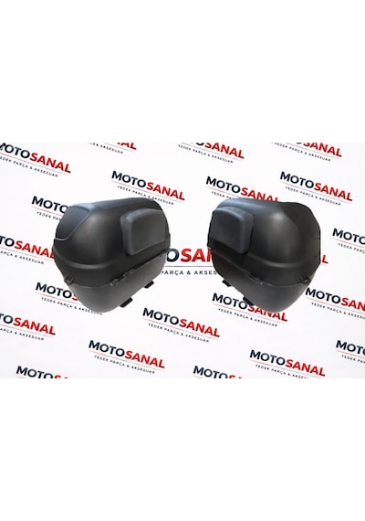 Modasanal 35 Lt Motosiklet Topcase Bel Destekli Sök Tak Kilitli Arka Çanta Siyah