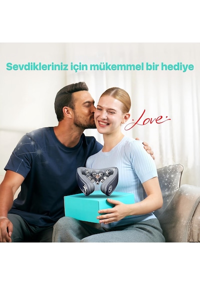 Skg G7 Pro Fold Tens-Ems Akıllı Boyun Masaj Aleti/Robotu, Mobil App Desteği, Özel Isı Terapisi Lacivert