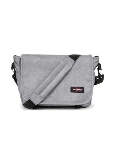 Eastpak Unisex Postacı Çantası Gri Omuz Askılı Çapraz Çanta Geniş Bölmeli Günlük Okul Çantası Siyah