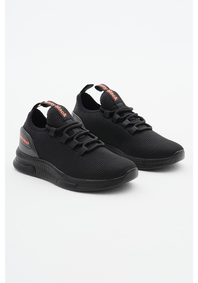 Tonny Black Nefes Alabilen Kumaş Poli Taban Bağcıklı Unisex Siyah Spor Ayakkabı V2qnt-0 Siyah