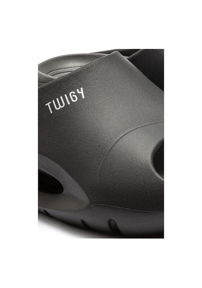 Twigy Twıgy Tw Sezar Koyu Siyah/gri Erkek Terlik 41/45 Siyah - Gri