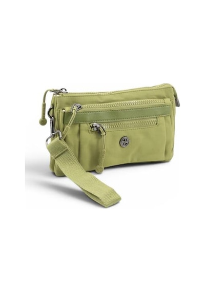 Baginn Paraşüt Kumaş Mini Çapraz Askılı Kadın Telefon Çantası Yağmur Geçirmez El Askılı Çanta 20 12 Cm Yeşil