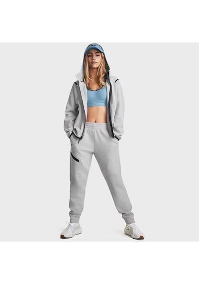 Under Armour Unstoppable Fleece Kadın Gri Polo Yaka Tişört