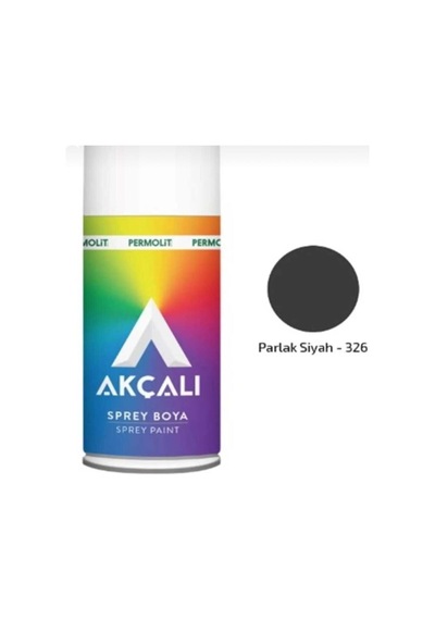 Akçalı Tampon Sprey Boya 400 Ml/ Parlak Siyah 326-ral 9005 Siyah