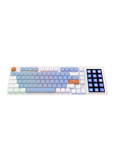 Akp-815 Low Profile Mekanik Klavye- 4.95 İnç Lcd Ekranlı Rgb- Gasket Gövde Yapısı