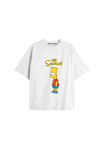 Kalic Studio Y2k Vintage Simpson Baskılı Beyaz T-shirt Kod 267 Beyaz-267 Kalic Studio Y2k Vintage Simpson Baskılı Beyaz T-shirt Kod 267 Beyaz-267
