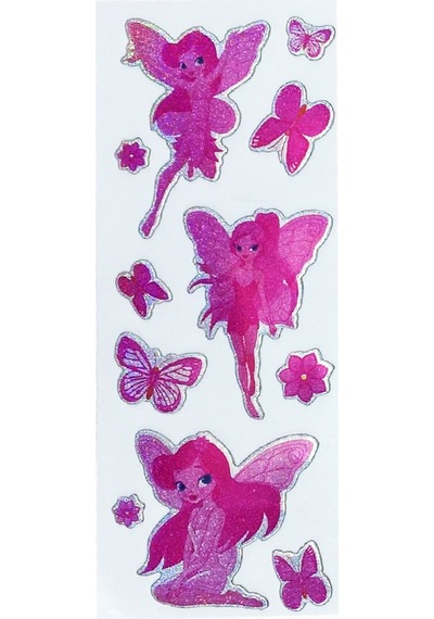 Sticker Kabartmalı Stiker Defter, Planlayıcı Etiket Peri Kızı Cb348 16x7 Cm
