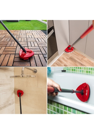 Vileda Turbo Scrub Brush Yedek Fırça Başlığı, Turbo İle Uyumlu, Zorlu Lekeler İçin