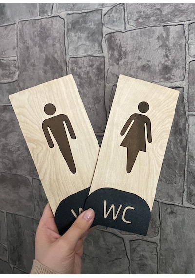 Meşe Serisi Natural Dikey WC Yönlendirme Seti