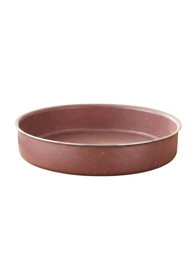 32 Cm Granit Yuvarlak Fırın Tepsisi - Pembe Pembe