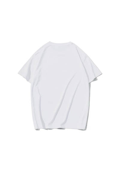 Brz Collection Unisex Oversize Basic T-shirt-beyaz Beyaz