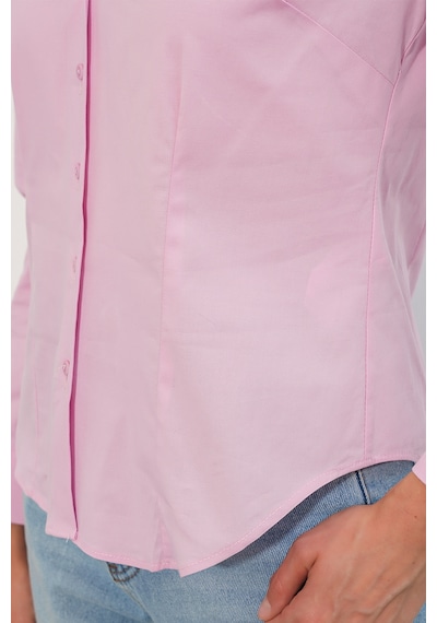 Bigdart Kadın Klasik Yaka Basic Gömlek 20398 - Pembe