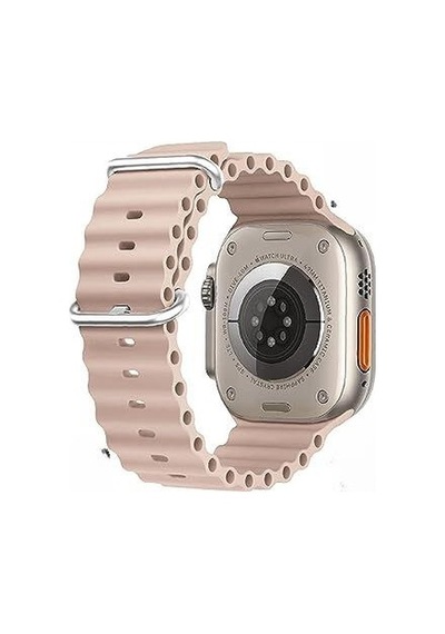 Apple Uyumlu  Watch 42mm 44mm 45mm 49mm 1/2/3/4/5/6/se/7/8/ultra Akıllı Saat Ocean Kordon Ve Kayışı Pembe