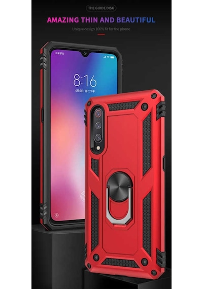 Xiaomi Mi 9 Kılıf Zore Vega Kapak-Siyah