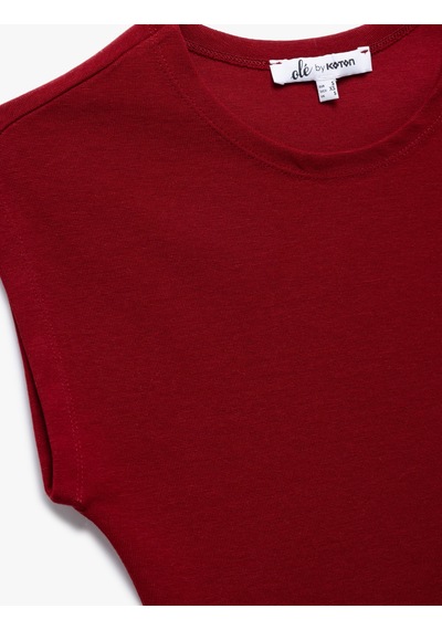 Koton Bisiklet Yaka Kolsuz Modal Karışımlı Slim Fit Crop Kadın Tişört Bordo 5sal10053ık Bordo Koton Bisiklet Yaka Kolsuz Modal Karışımlı Slim Fit Crop Kadın Tişört Bordo 5sal10053ık Bordo