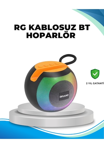Rgb Işıklı Taşınabilir Kablosuz Bluetooth Hoparlör