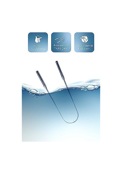 Dil Temizleme Aparatı/dil Sıyırıcı Kese + Stand Hediyeli Full 304 Surgical Stainless Steel 24514497