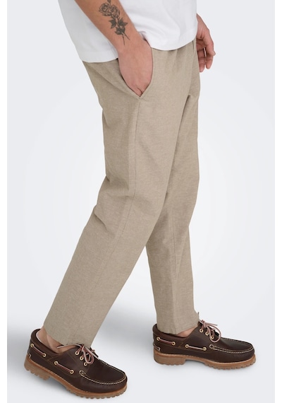 Only & Sons Onslinus Keten Ve Pamuk Karışımlı Tapered Fit Daralan Paça Pantolon Erkek Pantolon 22024966 Bej-bej Only & Sons Onslinus Keten Ve Pamuk Karışımlı Tapered Fit Daralan Paça Pantolon Erkek Pantolon 22024966 Bej-bej