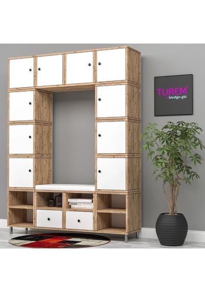 Colerfull Çok Amaçlı Dolap Mdf Siyah Colerfull Çok Amaçlı Dolap Mdf Siyah